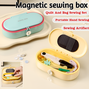 Multifunctional Magnetic Sewing Box Set Household Portable Hand Sewing Needle Patching Clothing Sewing Artifact