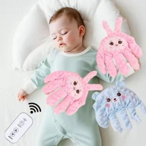 JPTD Cotton Automatic Pacify Hand Glove Remote Control Adjustable Baby Calming Patting Sleep Toy Creative Comfortable Newborn Sleep Pillow for Toddler Sleep