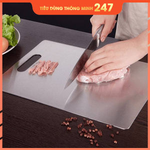 THỚT INOX 304 HÌNH CHỮ NHẬT KHÁNG KHUẨN - GIÃ ĐÔNG - CHỐNG RỈ SÉT