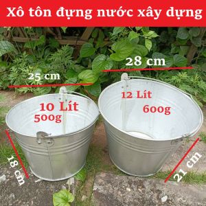 Xô tôn đựng nước đa năng 10L / 12L – Dày dặn tiện dụng cho gia đình & công việc