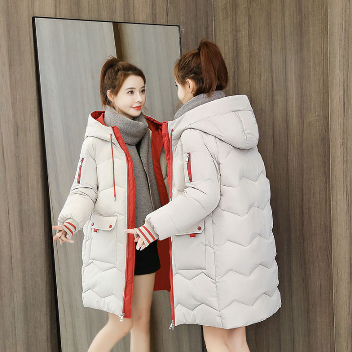 Women's Thicken Fleece Lined Parka Winter Coat Hooded Jacket With Pockets