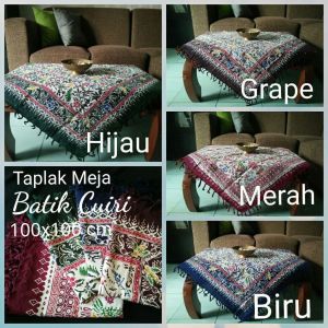 TAPLAK SET SARUNG BANTAL KURSI SOFA TAPLAK MEJA BATIK CAP