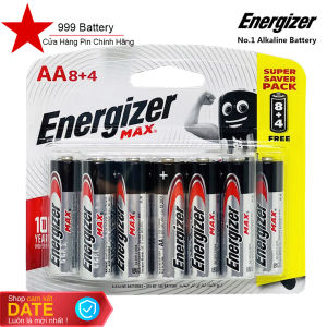 Vỉ 12 viên pin AA Energizer max Alkaline chính hãng  siêu bền  siêu tiết kiệm