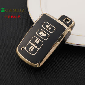 TPU Remote Key case Fob Cover Holder Fit for Toyota Highlander RAV4 Camry Avalon Corolla 2/3/4 Buttons Keychain Bag