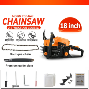 18"/20"/22" Chainsaw Heavy Duty Petrol 2 Stroke Chain Saw 52cc EASY START High Performance Gasoline Chain saw  Wood Chainsaw (with Free Gift!)  油锯