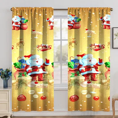 Christmas Curtain for window or curtains decor home livin Home Decor Curtain 190cm x85cm 1pc