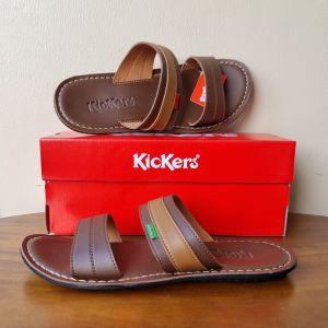PROMO!! SANDAL SELOP PRIA bahan kulit import murah cewek cowok anti selip terbaru kekinian keren COD