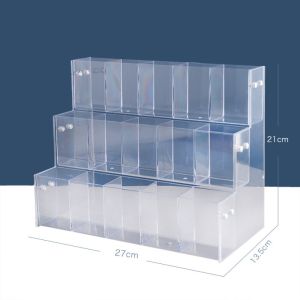 PERSLIGH Trong suốt Hộp Đựng Bút đánh dấu Lớp 2/3/4/5/6 Acrylic Giá đựng cọ Tối giản Sức chứa lớn Kệ trưng bày văn phòng phẩm Cửa hàng văn phòng phẩm