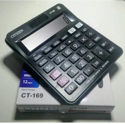 Kalkulator Dagang Citizen CT-169 / Calculator Citizen 12 Digit CT169