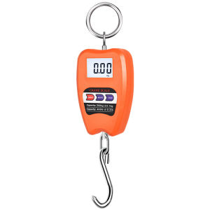 200kg/441Lb Digital Crane Scales Industrial Hanging Scale Hook Scale Handheld Luggage Scale Heavy Duty Electronic Mini Crane Scale Industrial