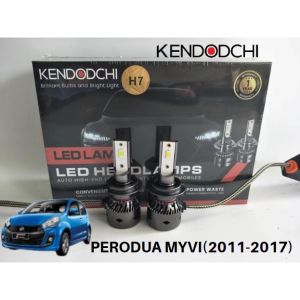 🔥READY STOCK🔥KENDODCHI 2Pcs H7 LED Car Headlight FOR PERODUA MYVI(2011-2017) product by Malaysia