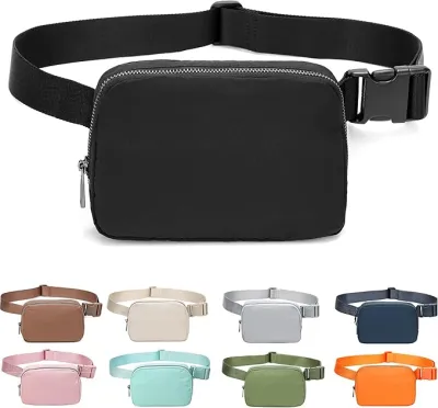 Belt Bag for Men Women Crossbody Fanny Pack & Waist Bag with Adjustable Strap for Outdoors Workout Traveling Casual Running Hiking Cycling
