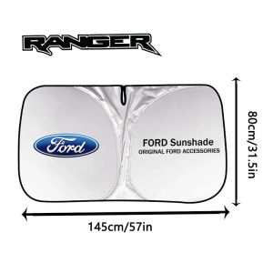 Car sun visor front shield heat insulation and light protection customized version suitable for Ford Ranger accessories folding window sun visor sunshade