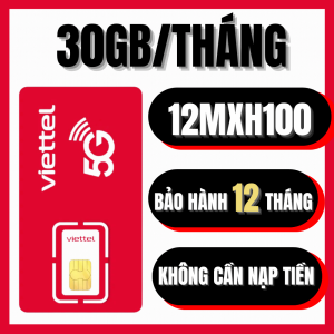 Sim 4G Viettel 12MXH100  Miễn Phí Dùng Data Không Giới Hạn - sài Y0UTBE  TIKT0P  FACEB00K thả ga - BẢO HÀNH 1 ĐỔI 1 từ MƯỜNG THANH ROYAL . FREESHIP - CHƯA KÍCH HOẠT