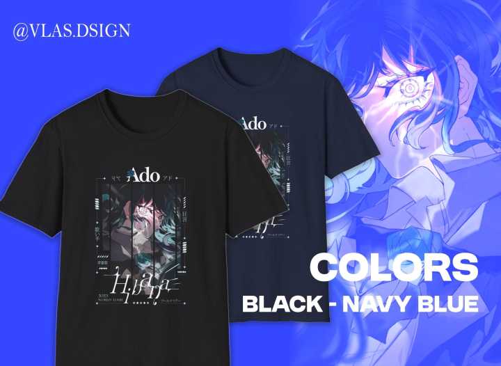 Ado Concert Merch 2025 Ado World Tour Hibana เสื้อยืดยูนิเซ็กซ์ แฟนแวร์ดนตรี สินค้า ...
