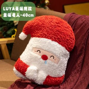 Christmas Santa Claus Doll  Gingerbread Man Xmas Tree Plush Toy  Merry Christmas Snowman  Pillow 圣诞节礼物