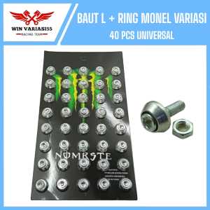Baut plat nomor baut obeng plat nomor baut variasi model bintang satu papan isi 40 pcs Universal