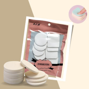 Murah Banget - Beauty Tools Spons Make Up Puff / Spons Make Up Isi 8 PCS / Spons Bedak Bulat & Kotak / Spons Bedak Kering & Basah