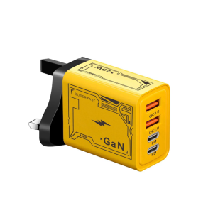 Powerful 120W Charger Featuring Double Type C and Double USB Port for Efficient Multi Device Charging