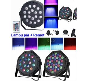 Lampu Sorot Disco LED Par18 mata  36 Mata - RGB / Lampu Panggung LED lampu par+remot