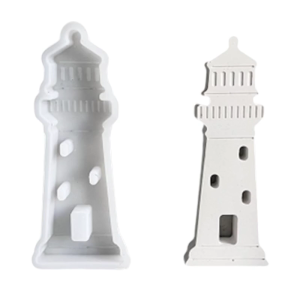 Silicones Lighthouse Casting Mold Craft Supplies For Coastal Themed Home Accent Chocolate Candy Fondant Cake Mould