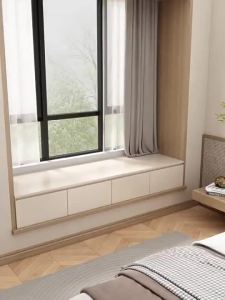 [Cozy ]Solid Wood Window Cabinet Drawer Style Balcony Cabinet Multi-Storey Bay Window Cabinet
