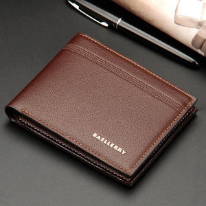 Dompet Pria Dompet Kulit Cowok Baellerry Dompet Lipat Laki laki Kulit Sintetis Dompet Lipat Import Slim Kekinian