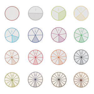 12/16Pcs Educational Fractions Circles Set Interactive Math Learning Tool Fractions Discs For School Student Teacher