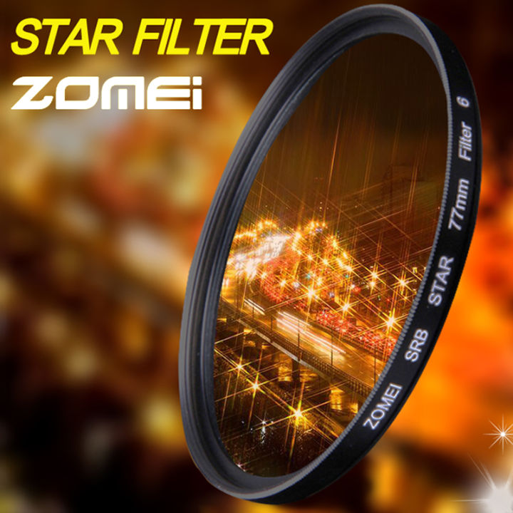 Kit Filtres étoiles 4+6+8 Points Zomei 77mm - Pour Objectifs Photo, Créent Des Effets De Lumière Scintillants - 3