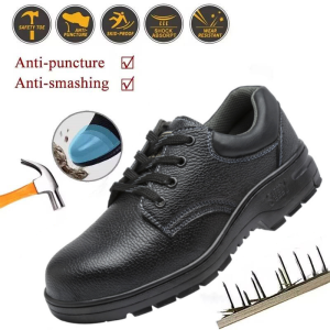 (COD 3 Days Delivery）Men Safety Shoes Steel Toe Cap Anti-smashing Anti-piercing Breathable Lightweigh Safety Boots Men Women