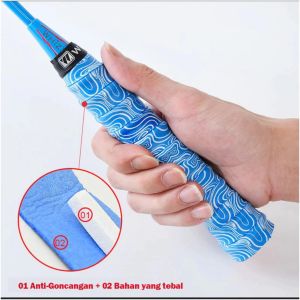 Grip Karet Raket Badminton / Grip Tulang Bahan Karet Premium Anti Slip