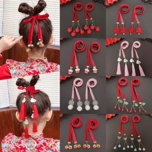 ERYRG Chinese Style New Year Hair Decoration Tassel Hanfu Headdress Braided Hair Rope Princess Rope Strands Girl DIY Ponytail