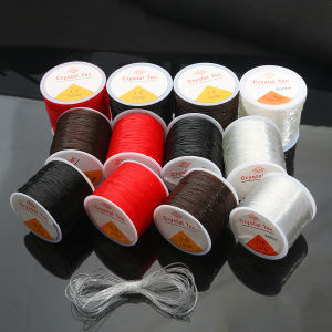 50/80/100m/roll Plastic Crystal DIY Beading Stretch Cords Elastic Line Jewelry Making Supply Wire String Jeweleri Thread String Thread