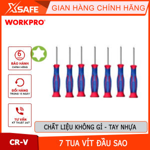 Bộ Tua vít 7 cái đầu hình sao thép hợp kim CR-V Workpro - WP200510