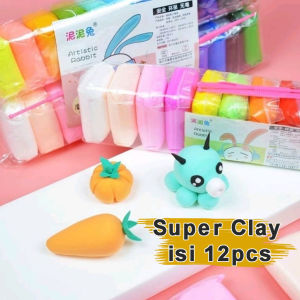 Clay Mainan Anak isi 12pcs Mainan Edukasi Slime Clay Polymer