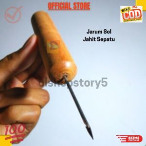 Jarum Alat Sol Jahit Menjahit Sendal Sepatu Canvas Kulit A