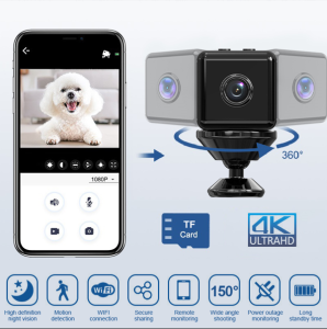 Tommjerry Kamera Mini CCTV 1080P Wifi Camera Mini Spy Cam Tersembunyi Kamera Pengintai Mini CCTV