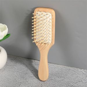 WARM STOP Massage Brush Wood Comb Hair Loss Air Cushion Bamboo Comb Professional Healthy Hair Brush Head Massage