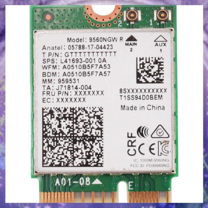 9560NGW WIFI -Kaart 2xantenna 1730Mbps Wireless 9560AC 2.4G 5G Dual