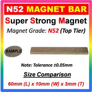 N52 Neodymium Magnet Bar - Super Strong Industrial Grade Magnetic Block NdFeB Rare Earth
