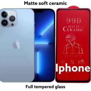 Hi -  Phone 11 Pro  iPhone XR 6.1 iPhone X/XS KingCrown Full Tempered Matte Soft Ceramic