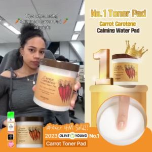 [SKINFOODOfficial]CarrotCaroteneCalmingWaterPad60ea/TonerPad/RednessReliefSoothing