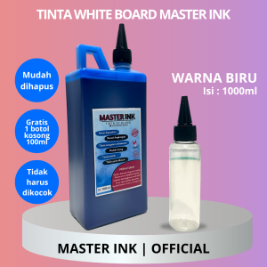 Tinta Spidol Whiteboard Refill Master Ink Hitam Murah dan Berkualitas 1000ml Tinta Isi Ulang Spidol HITAM