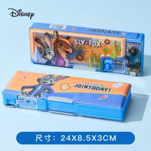 Zootopia Judy Nick Glitter Stationery Box Judy Nick Pencil Case Primary School Children Pencil Case High-value