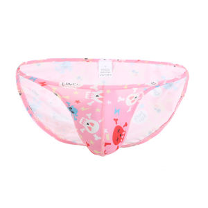 Briefs For Men U Pouch Skull Printed Halloween High Fork Panties Nylon Breathable Male Lingerie