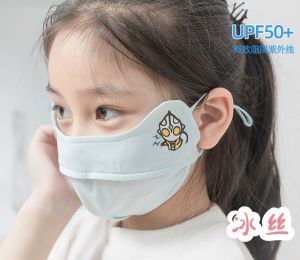 Khẩu Trang Chống Nắng Trẻ Em Cao Cấp UPF50+  – Vải Mềm Mại Thoáng Khí Họa Tiết Dễ Thương Dễ Thở