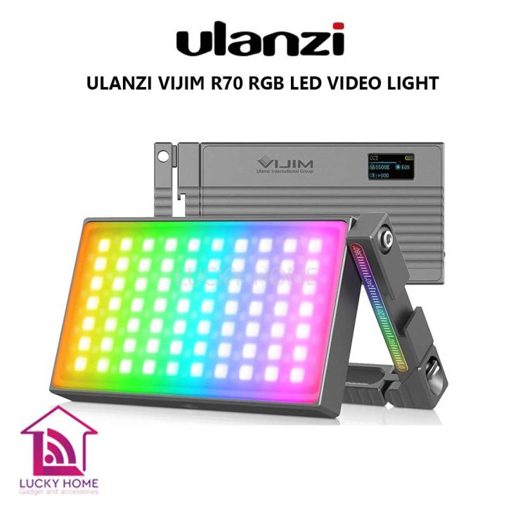 ULANZI VIJIM R70 RGB LED VIDEO LIGHT ไฟติดหัวกล้อง ปรับแสงไฟ 25008500K