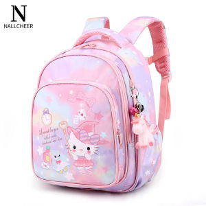 NALLCHEER กระเป๋านักเรียนคิตตี้ กระเป๋านักเรียน กระเป๋านักเรียนหญิง nylon กระเป๋านักเรียนอนุบาล กระเป๋านักเรียนหญิง กระเป๋านักเรียนประถม