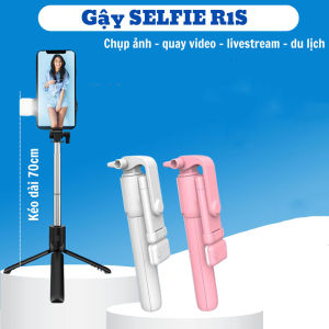 Gậy tự sướng điều khiển tự xa R1S kèm đèn led trợ sáng Chân đỡ điện thoại chụp ảnh livestream gấp gọn xoay 360 TIDO TIDO