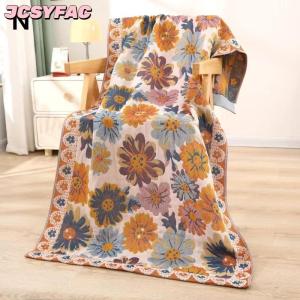 JCSYFAC Khăn gạc lớn vải dày và chất lượng cao (80x160cm) khăn dệt 4 lớp hấp thụ nước tốt thoáng khí tuyệt vời và không Đóng cọc